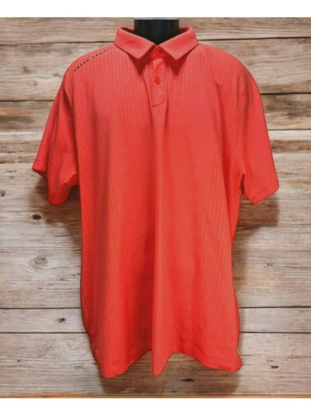 Under Armour Mens HeatGear Pink Polo Shirt XXL